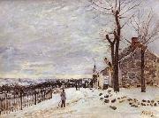 Snowy Weather at Veneux-Nadon Alfred Sisley